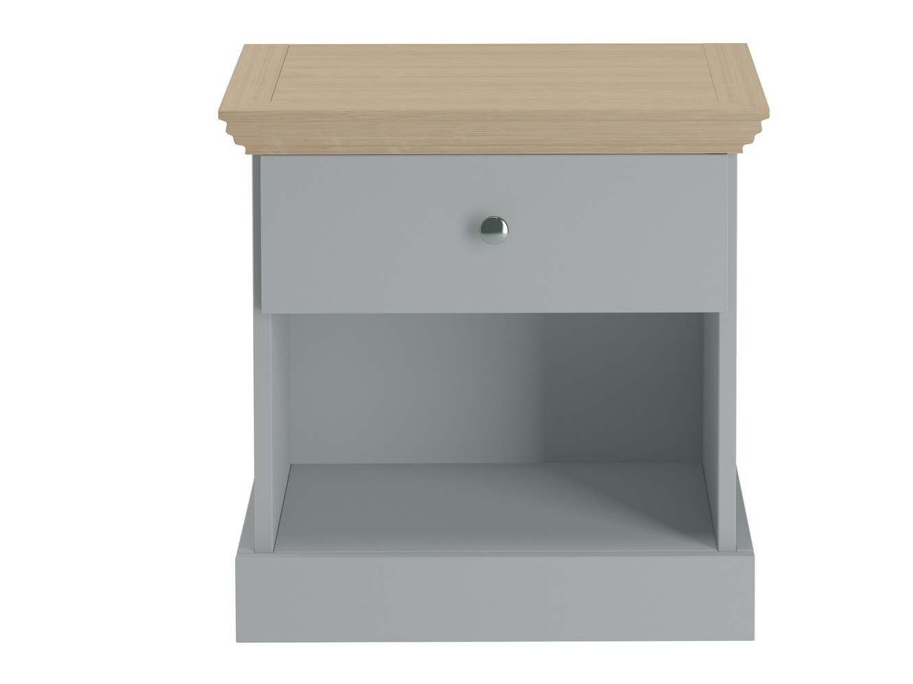 Κομοδίνο Lirveri 111 (Γκρι + Ελαφριά δρυς)