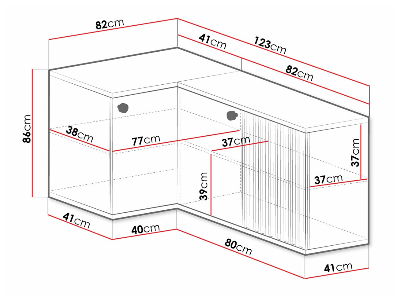 Corner cabinet Venmava 113