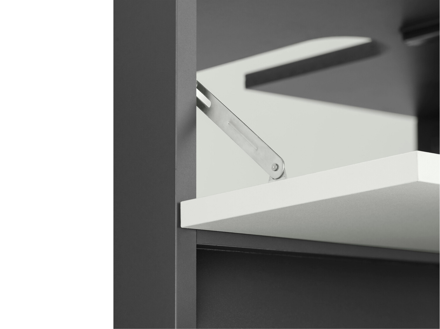 Όρθιο ντουλάπι νιπτήρα μπάνιου Soncamu 110 (Άσπρο + Ανθρακί)