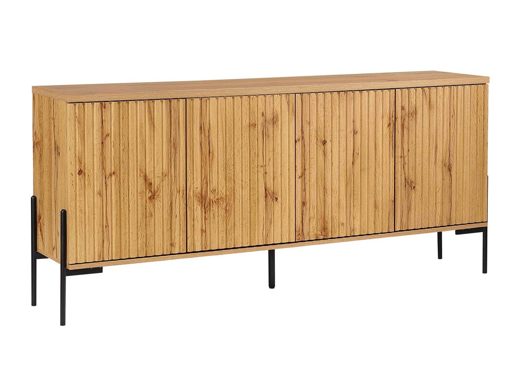 Μπουφέ Denton 977 (Μαύρο + Δρυς wotan)