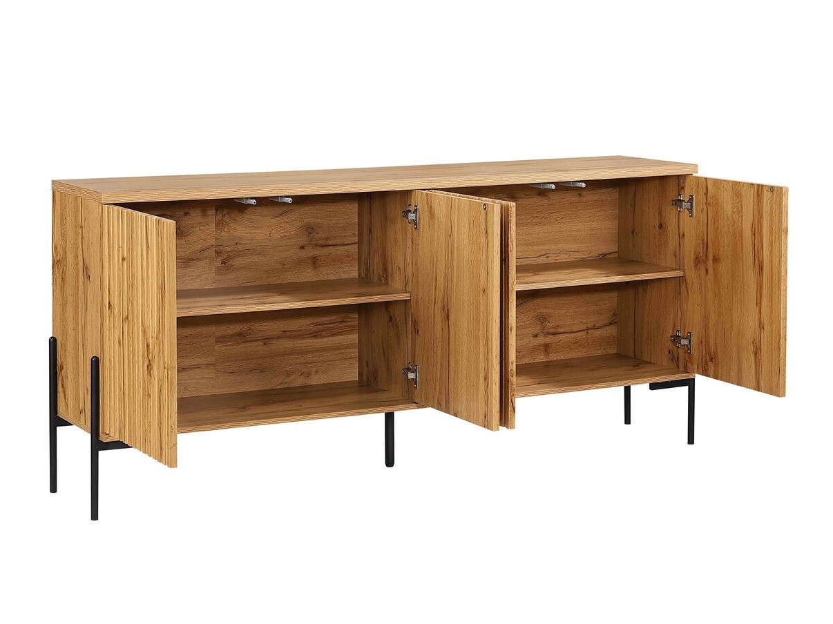 Μπουφέ Denton 977 (Μαύρο + Δρυς wotan)