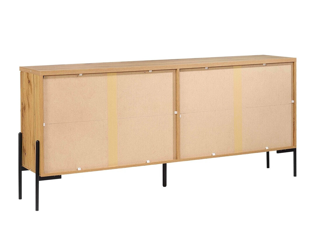 Μπουφέ Denton 977 (Μαύρο + Δρυς wotan)