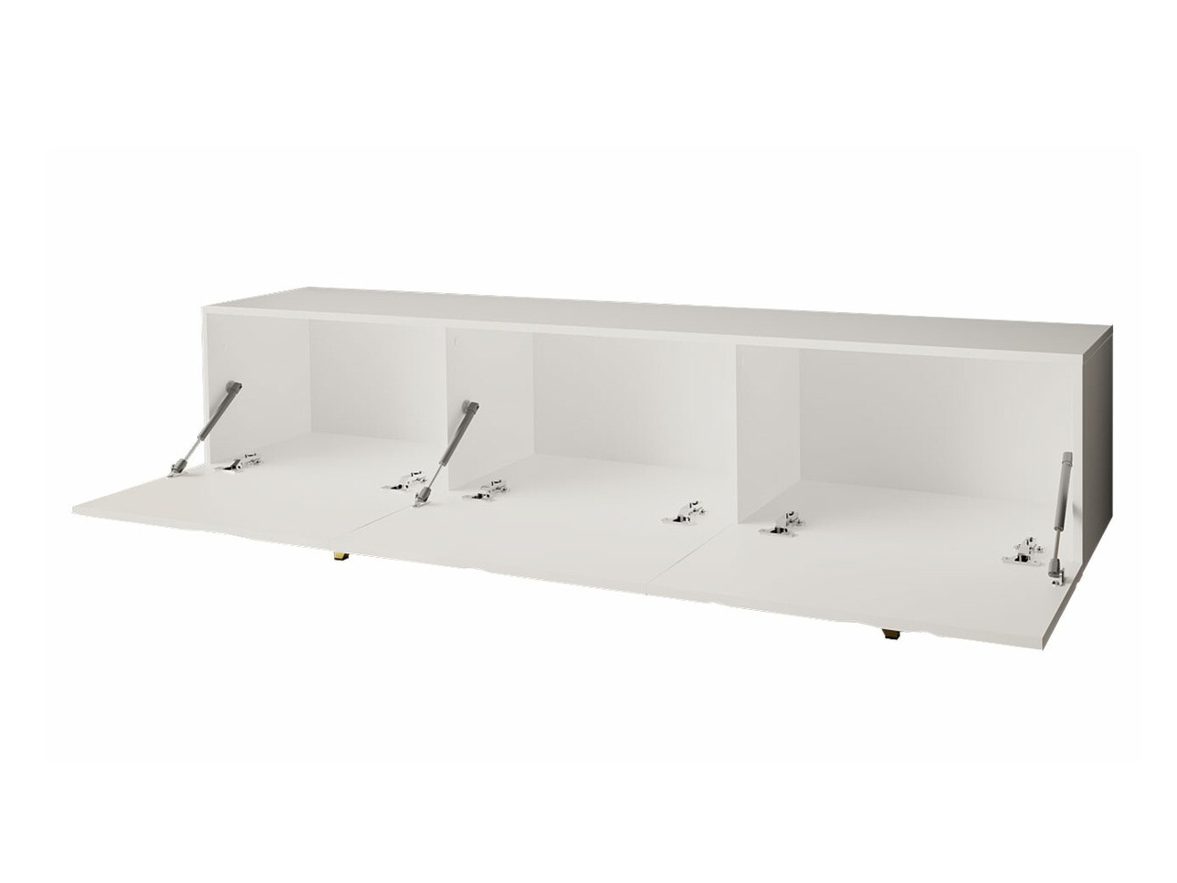Living room set Audis (White + Glossy white)