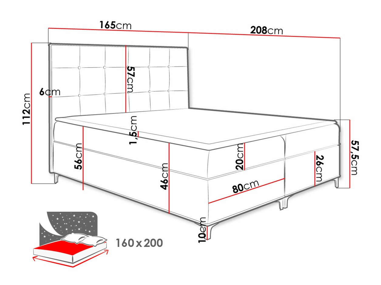 Continental bed Porta (Fresh 1)
