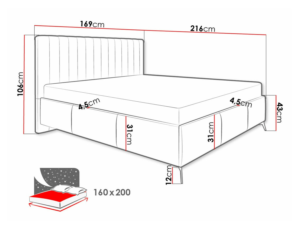 Bed ComfiDream Onana (Fresh 01)