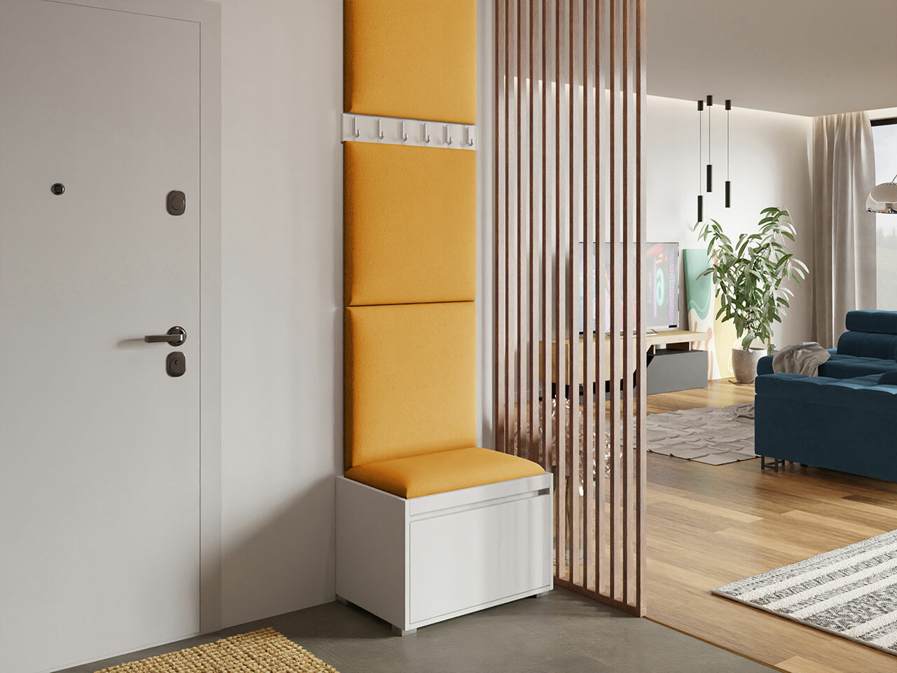 Hallway set Comfivo Pinus IX (White + Manila 32)