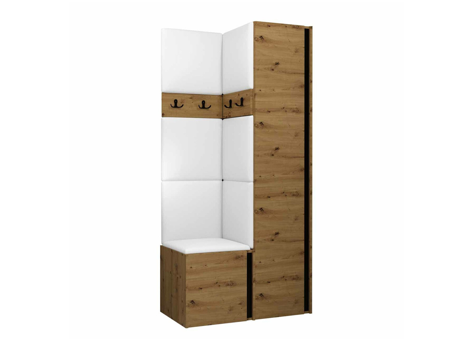 Σετ διαδρόμου Pinis XXIV (Artisan βελανιδιά + Μαύρο)