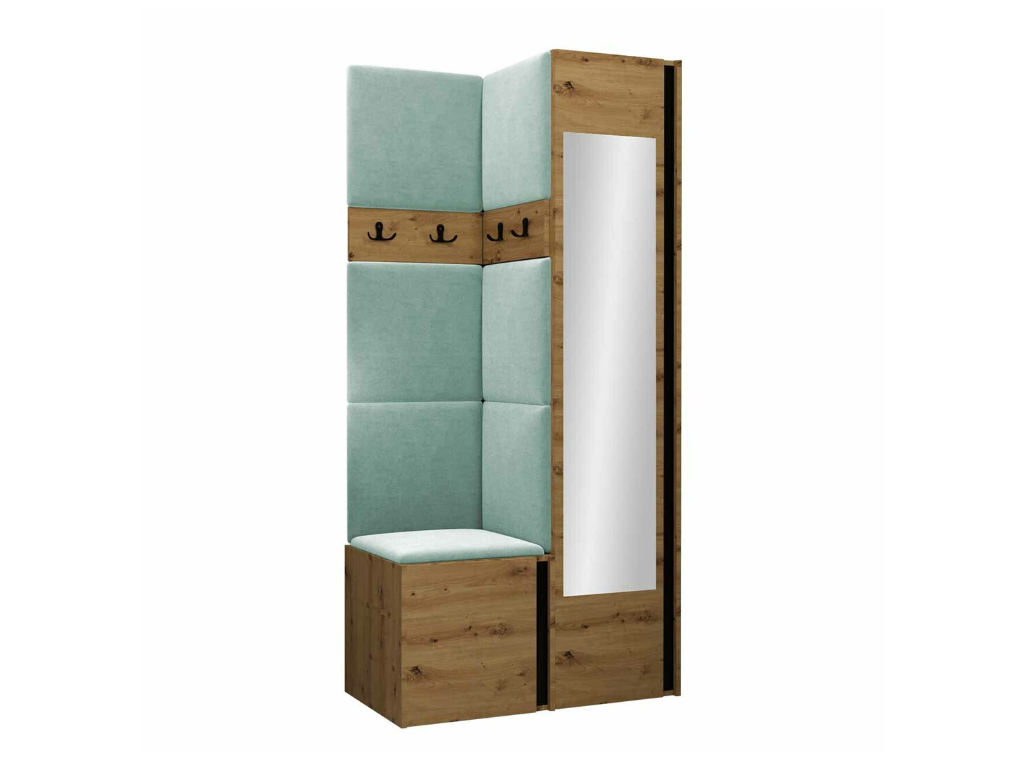 Σετ διαδρόμου Pinis XXV (Artisan βελανιδιά + Μαύρο)