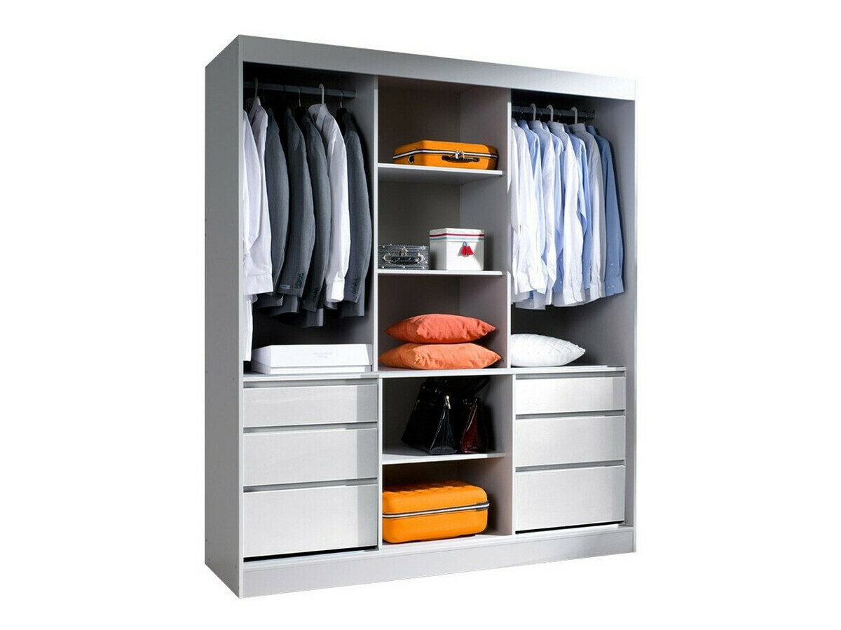 Wardrobe Toledo 120 (Lefkas oak + Black)