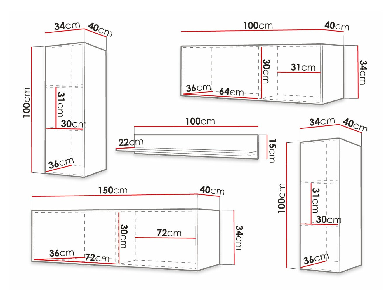 Σετ επίπλων σαλονιού Anulio II (Μαύρο)