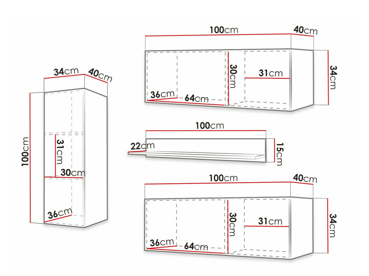 Σετ επίπλων σαλονιού Anulio III (Άσπρο)