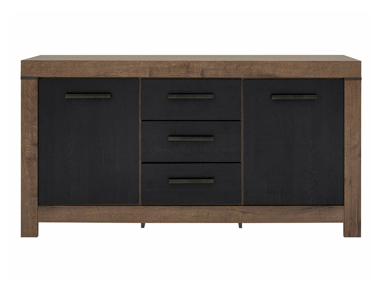 Chest of drawers Dunfelu 100 (Monastery oak + Black oak)