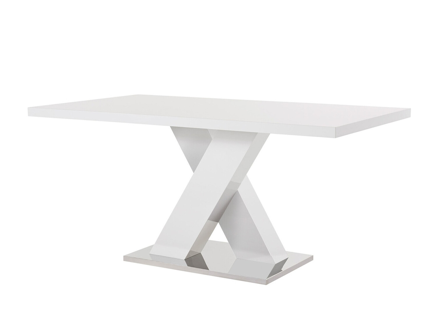 Τραπέζι Denton 1084 (Γυαλιστερό λευκό)