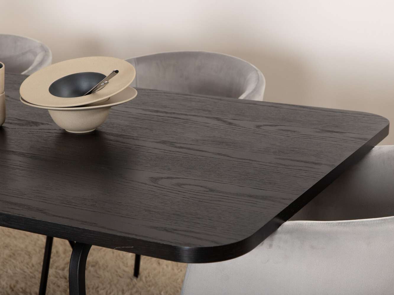 Dining set Dallas 2794 (Grey + Black)
