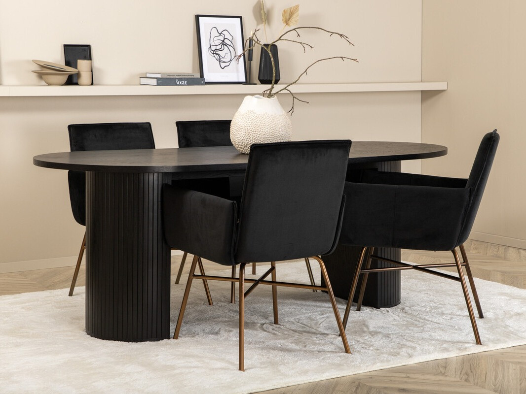Dining set Dallas 3315 (Black + Copper)