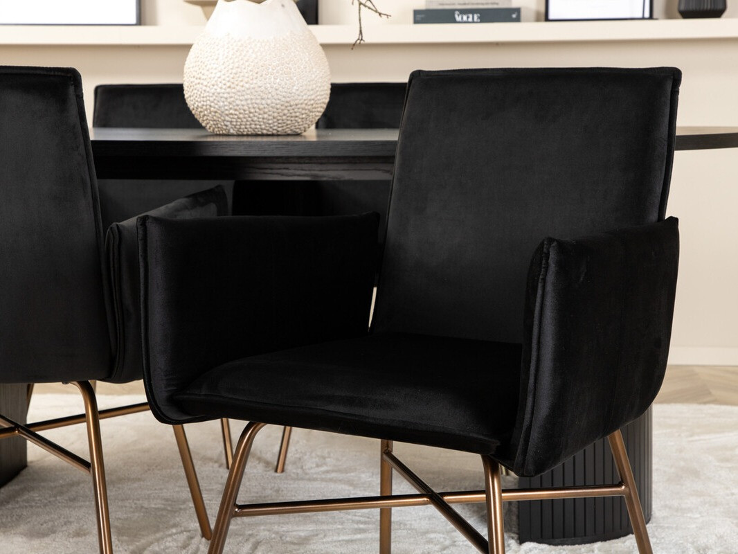 Dining set Dallas 3315 (Black + Copper)