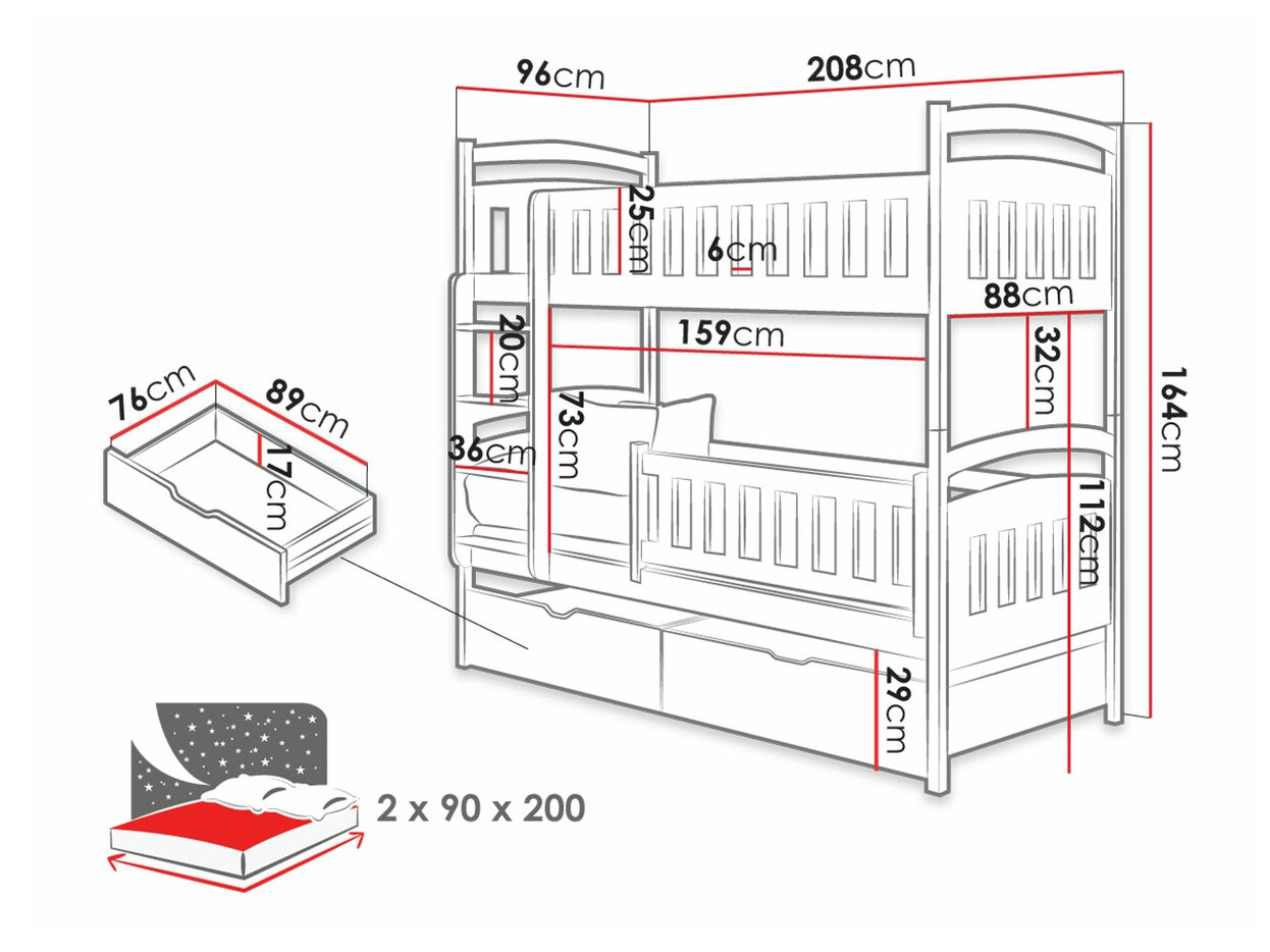 Bunk bed Vista 109