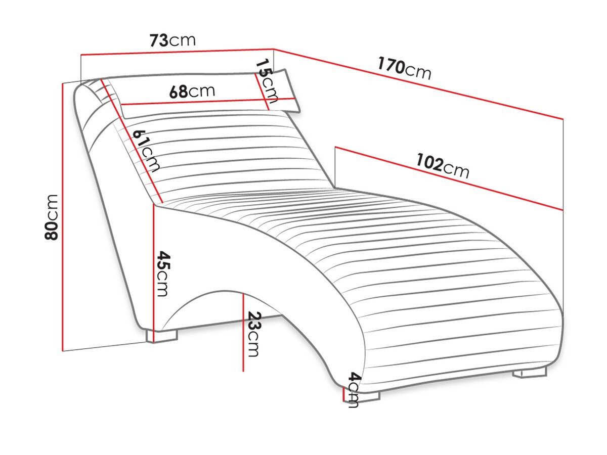 Chaise longue Providence 183 (Kronos 14)