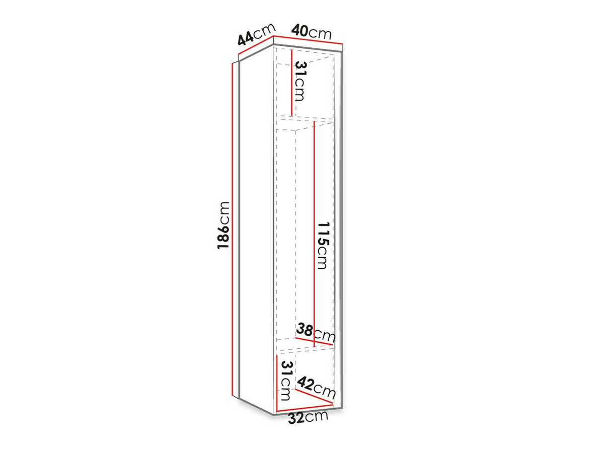 Ντουλάπα Pinis II (Γραφίτης)