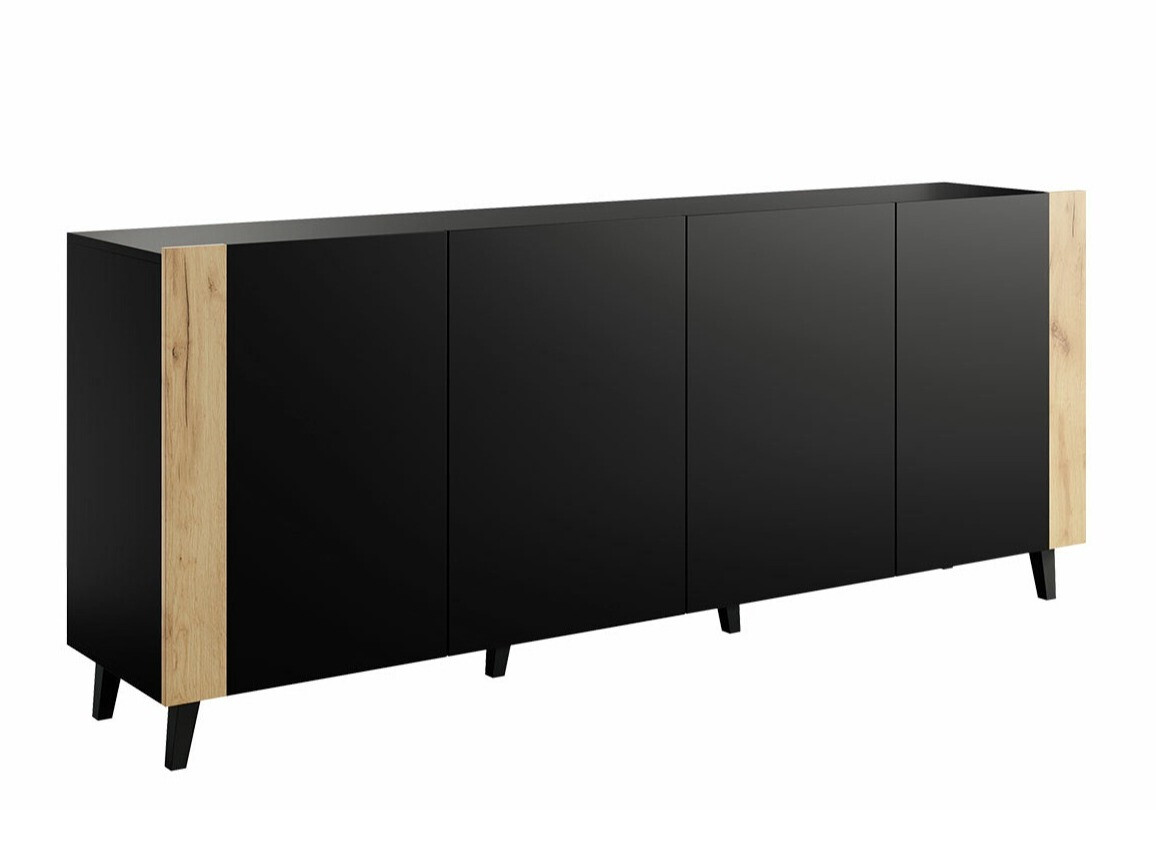 Sideboard Charlotte 183 (Black + Craft oak)