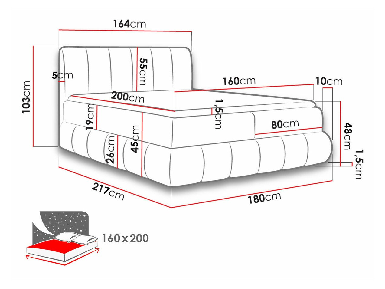 Κρεβάτι continental Cursus (Kronos 26)