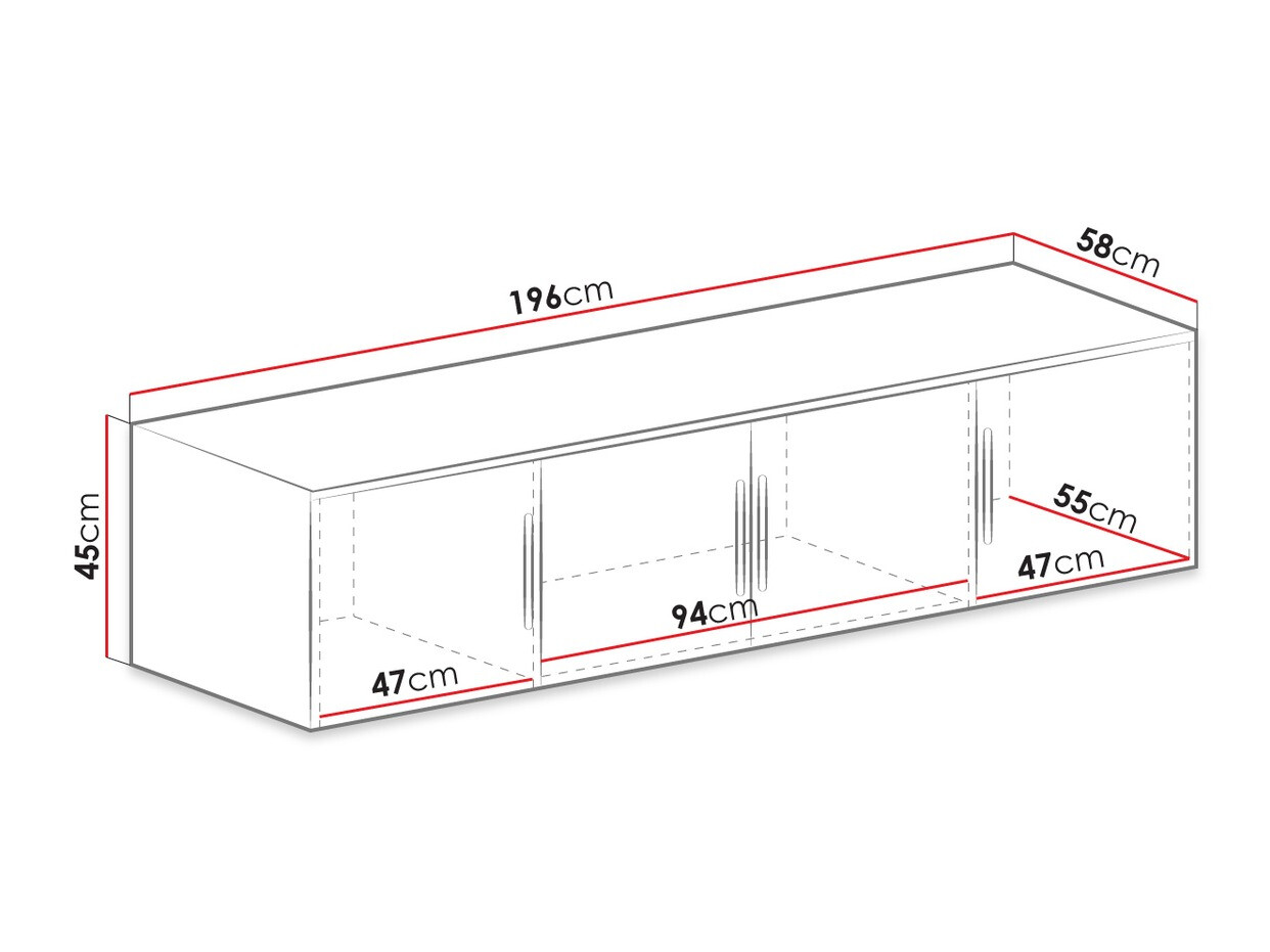 Ντουλάπα Dortivu I (Άσπρο)