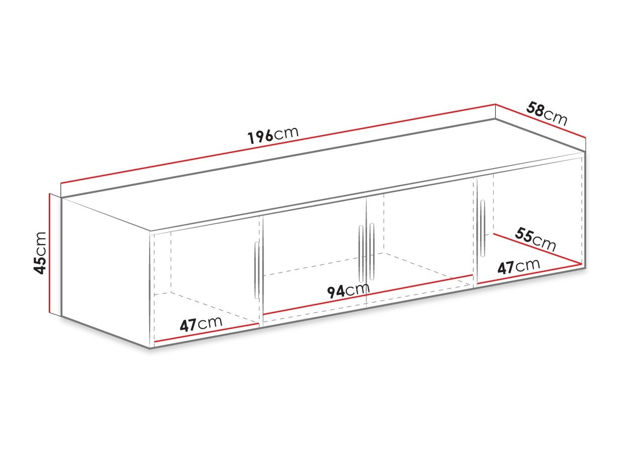 Ντουλάπα Dortivu I (Sonoma οξιά)