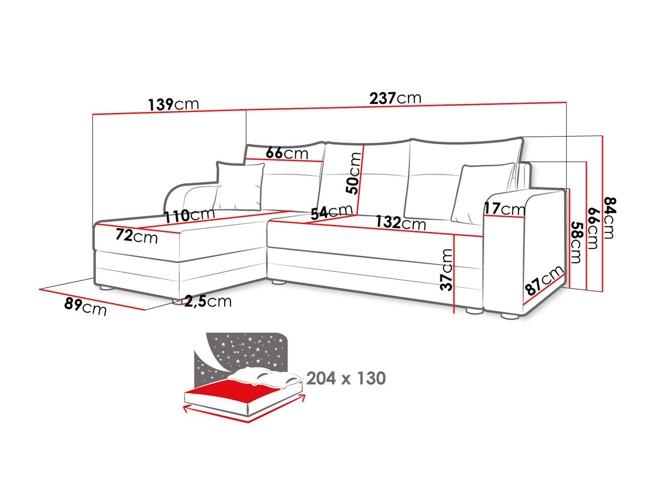 Γωνιακός Καναπές Memphis 112 (Lux 23 + Lux 14)