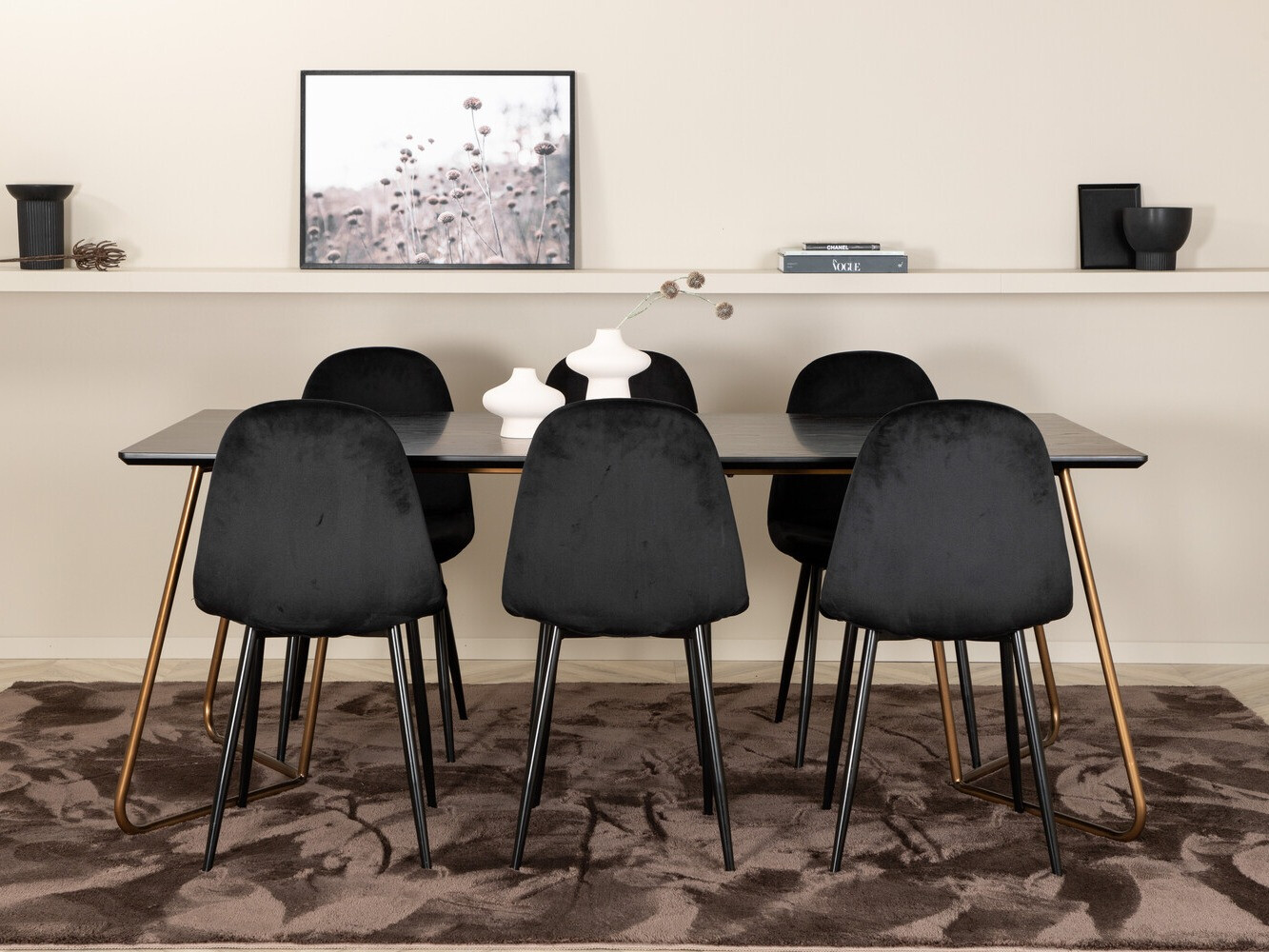 Dining set Dallas 2713 (Black)