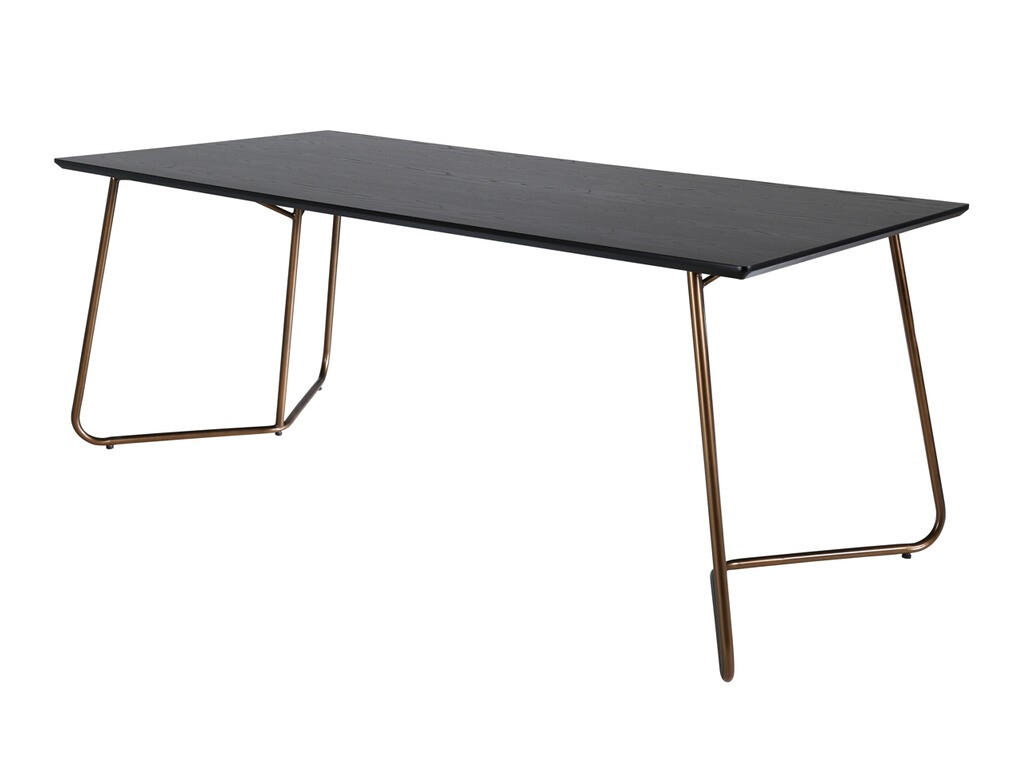 Σετ τραπεζαρίας Dallas 2713 (Μαύρο + Καρυδί)