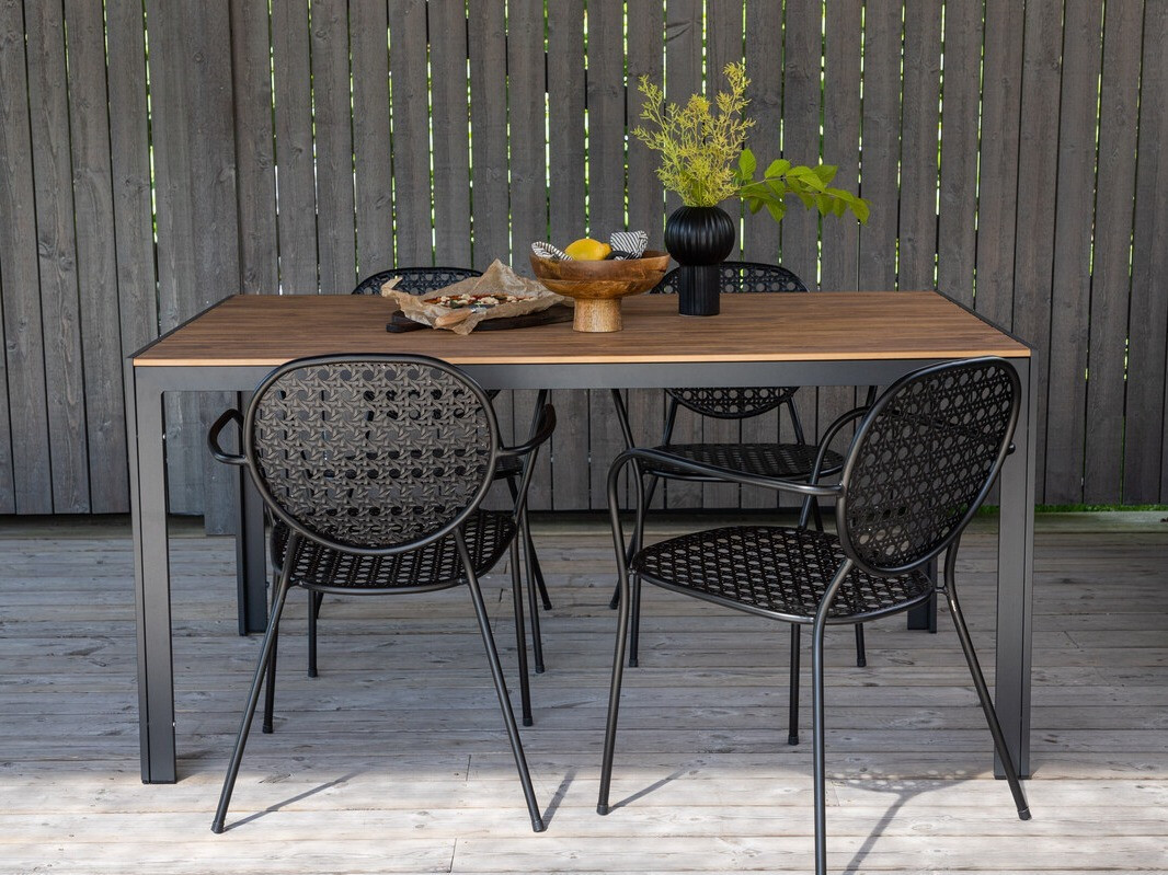 Τραπέζι εξωτερικού χώρου Dallas 2712 (Καφέ + Μαύρο)