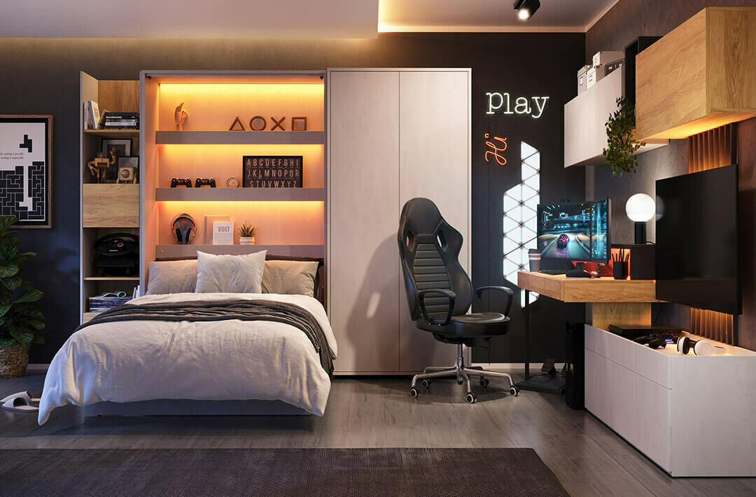 Κρεβάτι τοίχου Concept Pro Lenart I (120 x 200 cm)