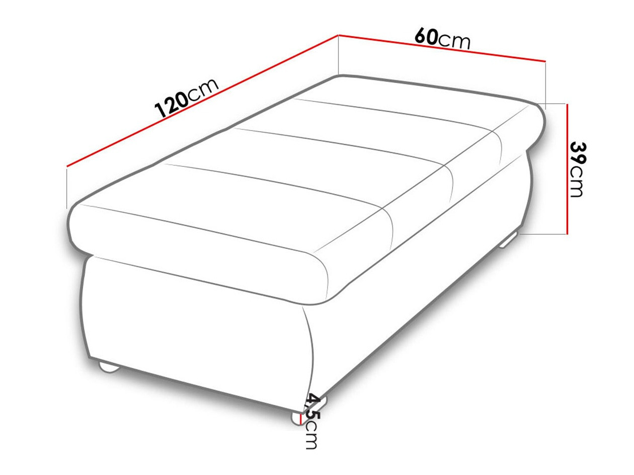 Ταπετσαρισμένος πάγκος Comfivo 123 (Venus Velvet 2932)