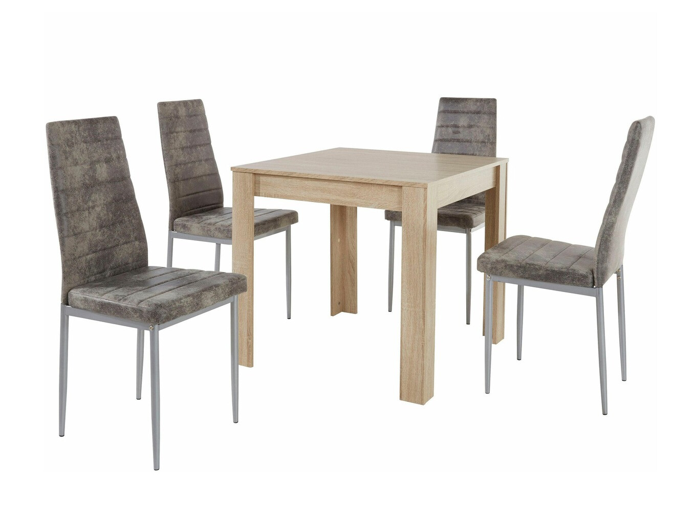 Dining set Denton 1125 (Grey + Oak)