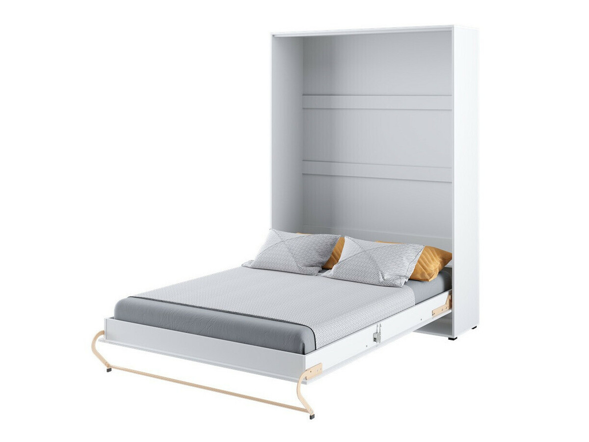 Wall bed Concept Pro Lenart III (White + Glossy white)