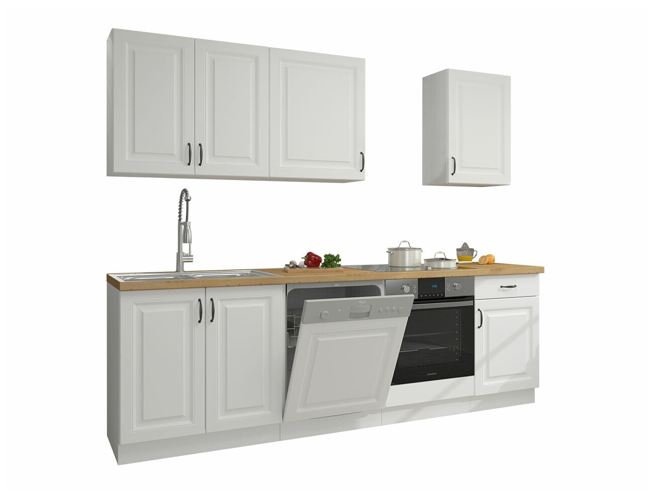 Modular kitchen set Retro White 150