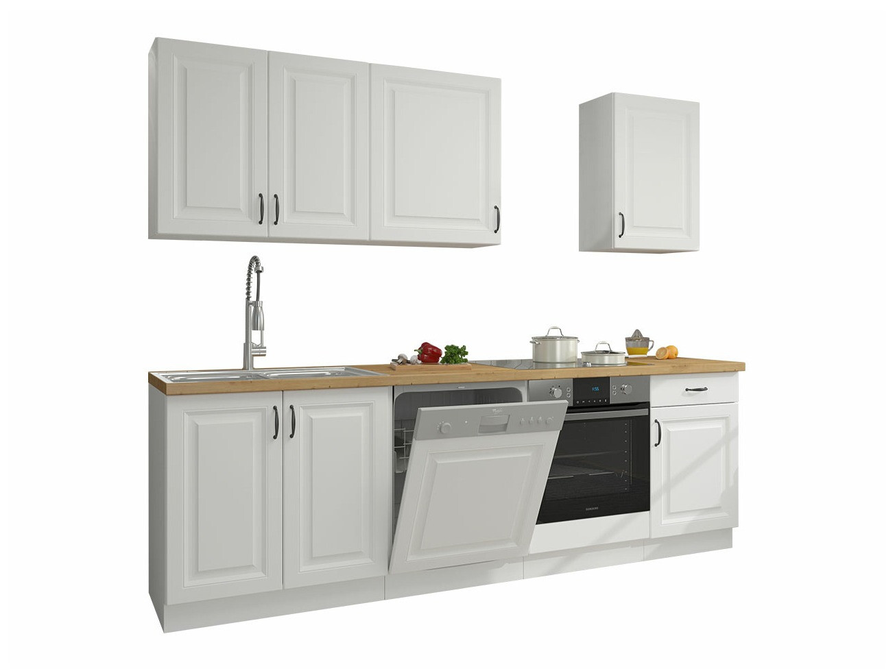 Modular kitchen set Retro White 150