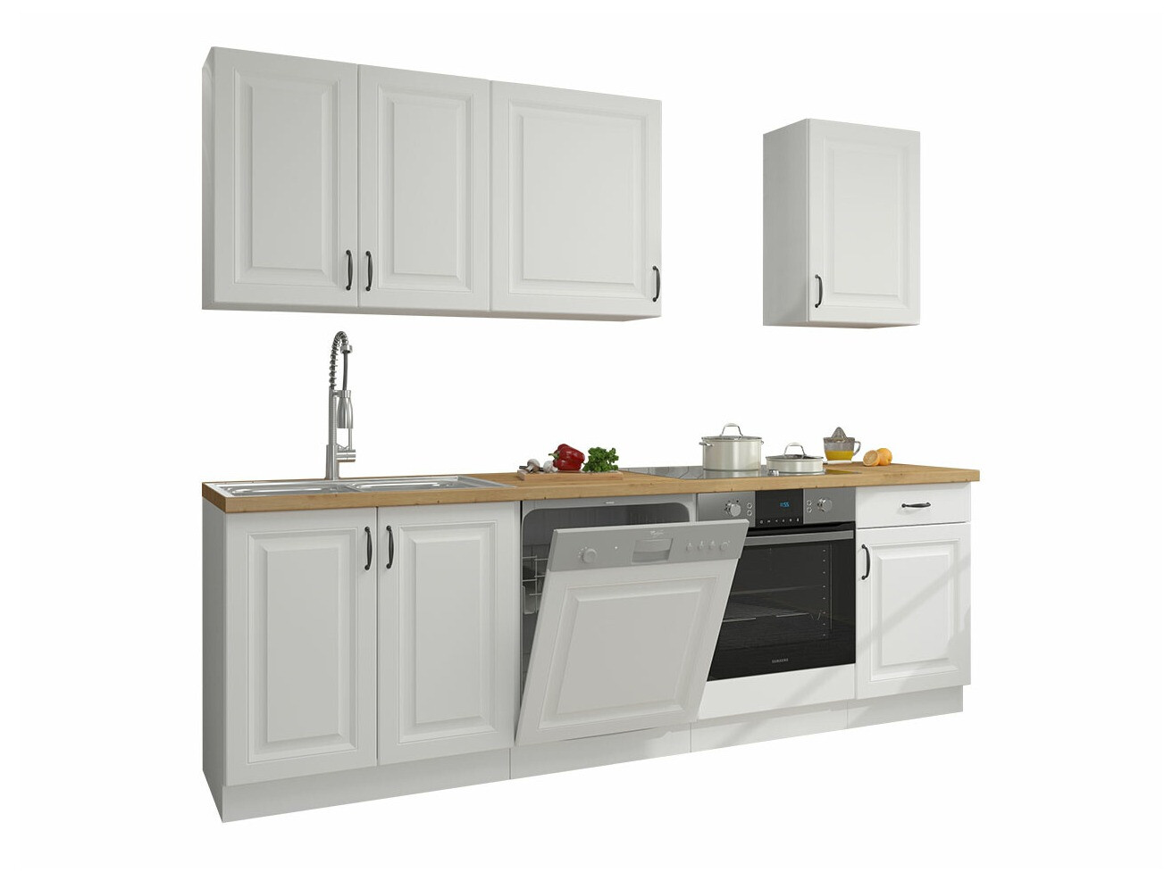 Modular kitchen set Retro White 150