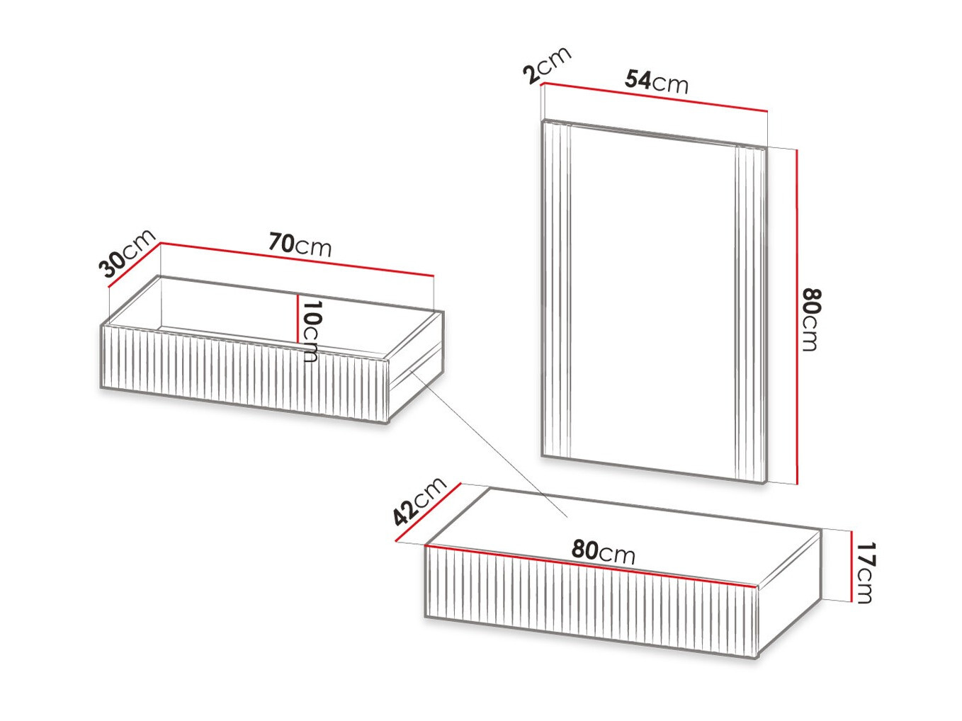 Τουαλέτα Dicto (Άσπρο)