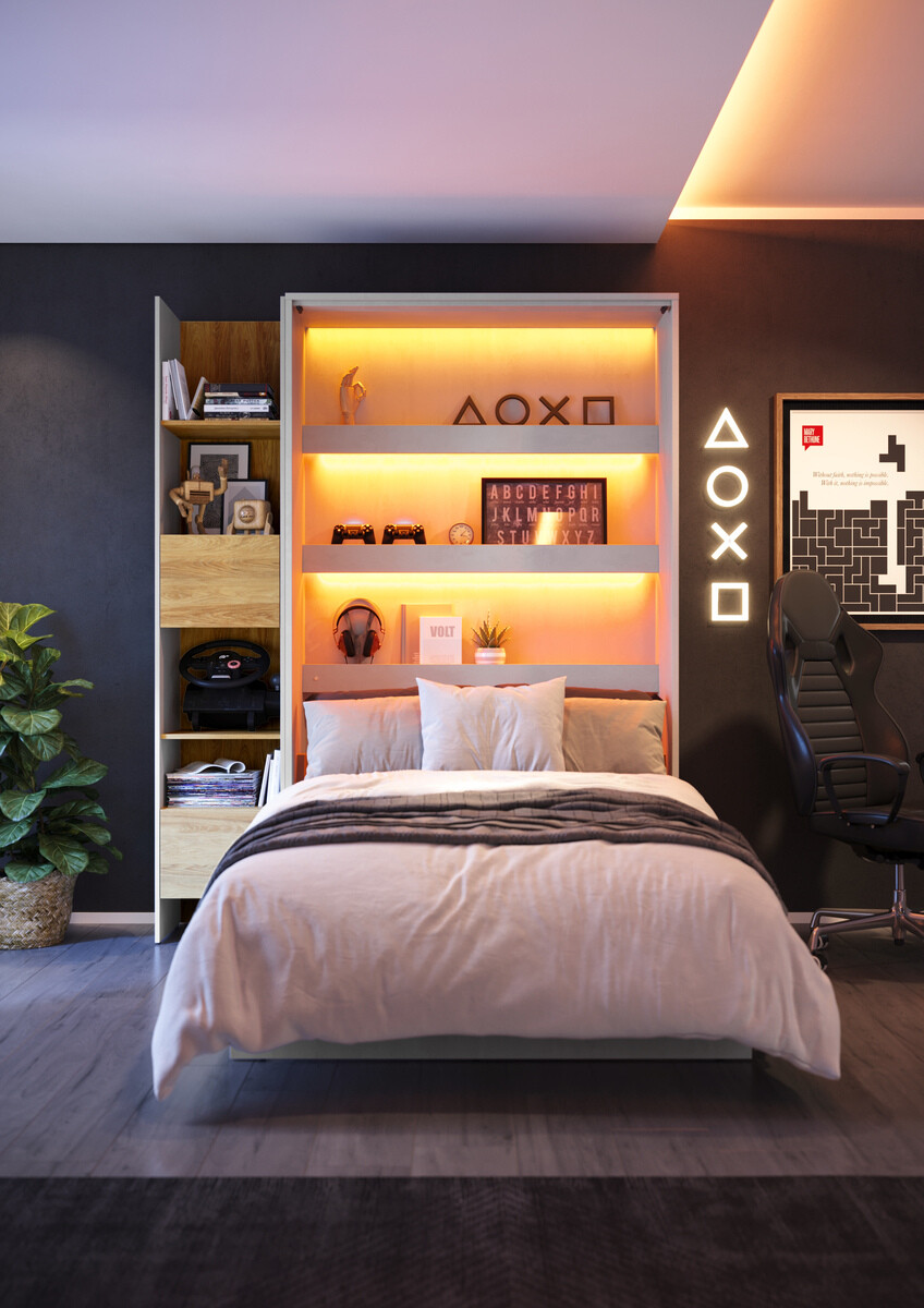 Κρεβάτι τοίχου Concept Pro Lenart Levfere 103 (90 x 200 cm)