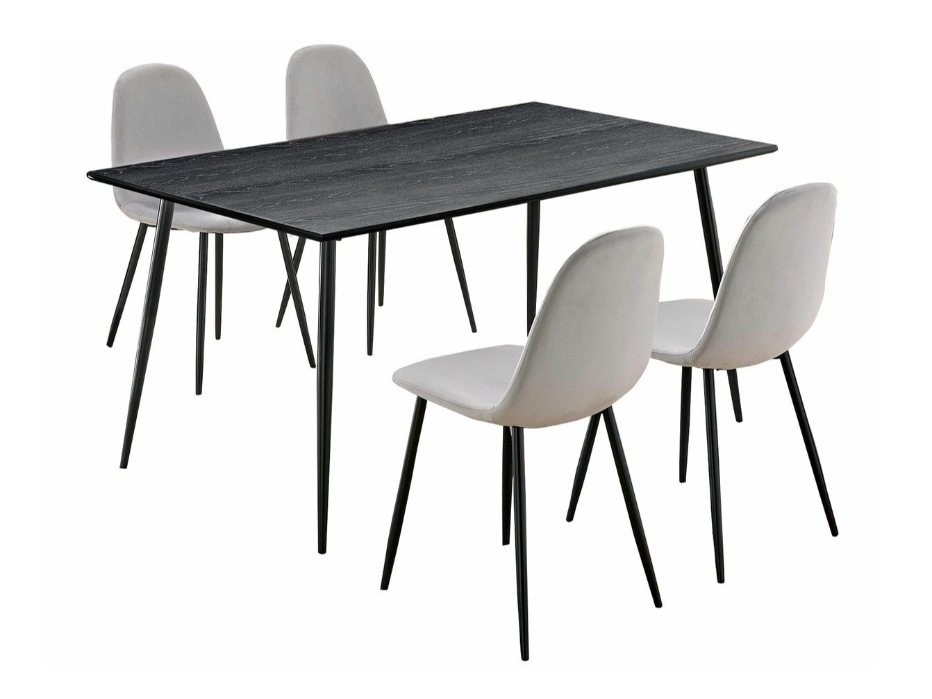 Dining set Denton 817 (Black + Grey)