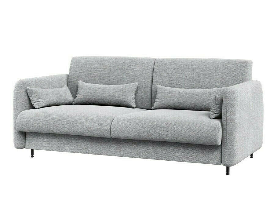 Κρεβάτι τοίχου Concept Pro Lenart Levfere 138 (Γυαλιστερό λευκό + Γκρι)