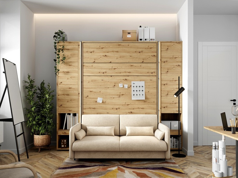 Σετ επίπλων Concept Pro Lenart Levfere 139 (Artisan βελανιδιά + Μπεζ)