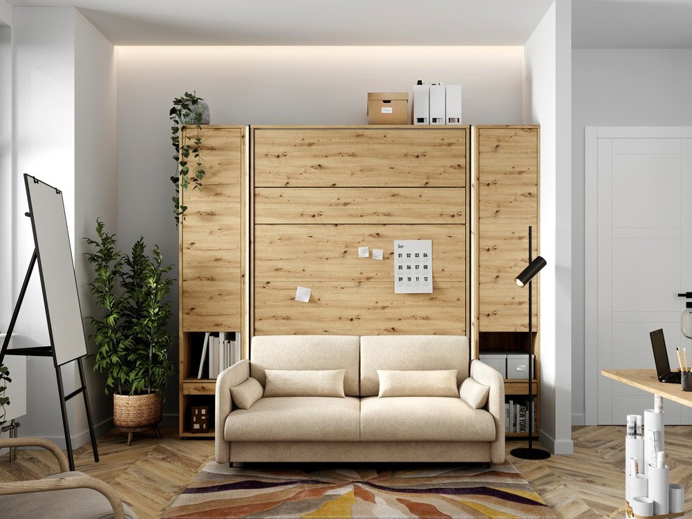 Σετ επίπλων Concept Pro Lenart VI (Artisan βελανιδιά + Μπεζ)