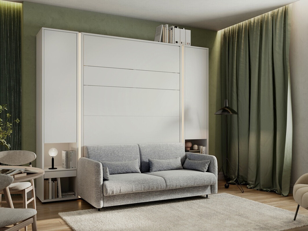 Σετ επίπλων Concept Pro Lenart VI (Άσπρο + Γκρι)