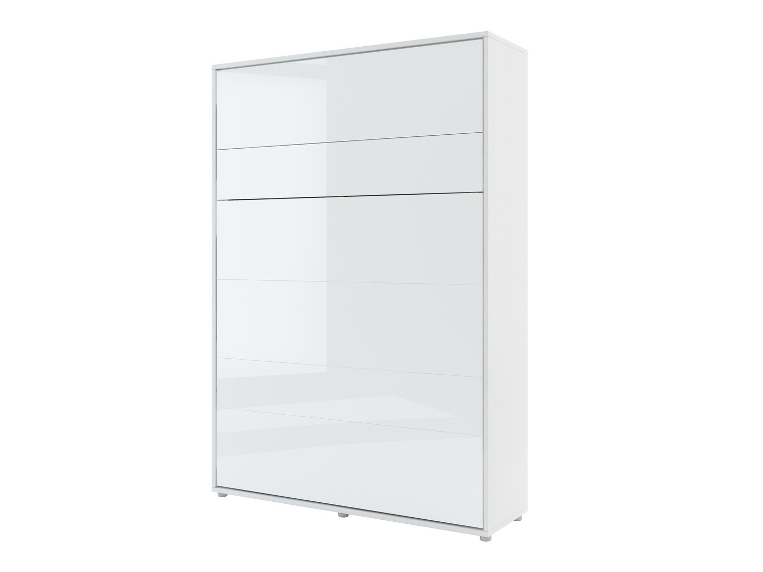 Σετ επίπλων Concept Pro Lenart VI (Γυαλιστερό λευκό + Άσπρο + Μπλε)