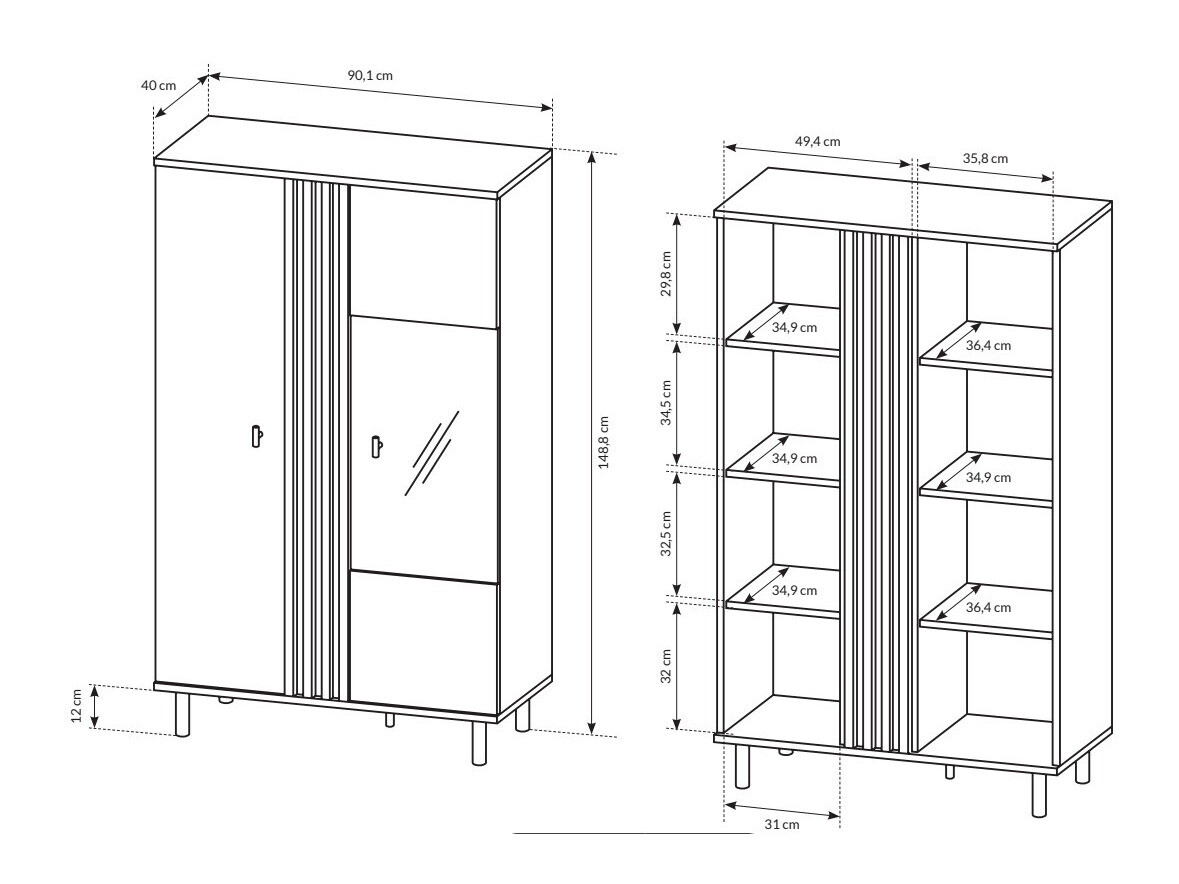 Bookcase Sevcalu 105