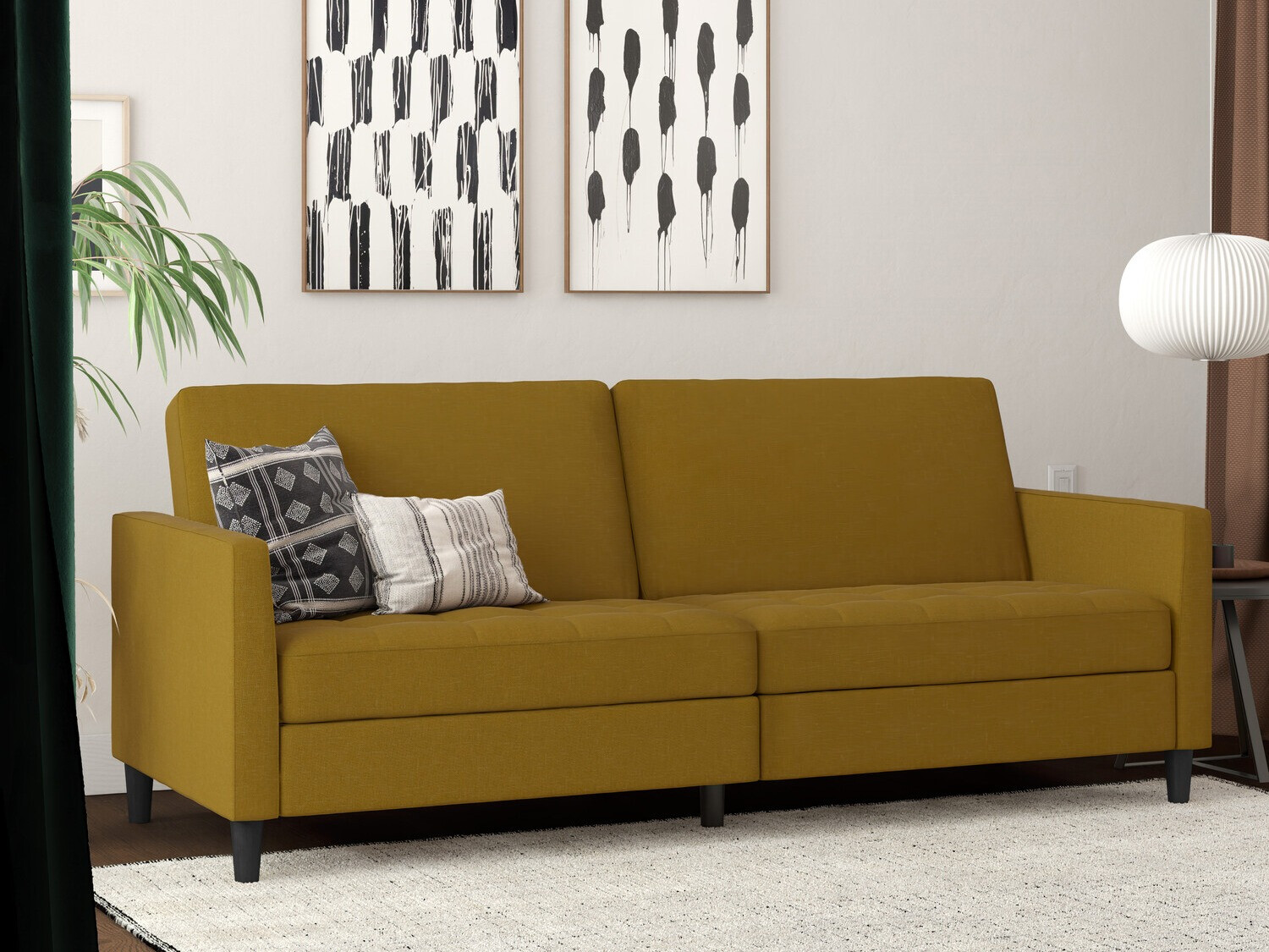Sofa bed Tulsa 543 (Dark yellow)