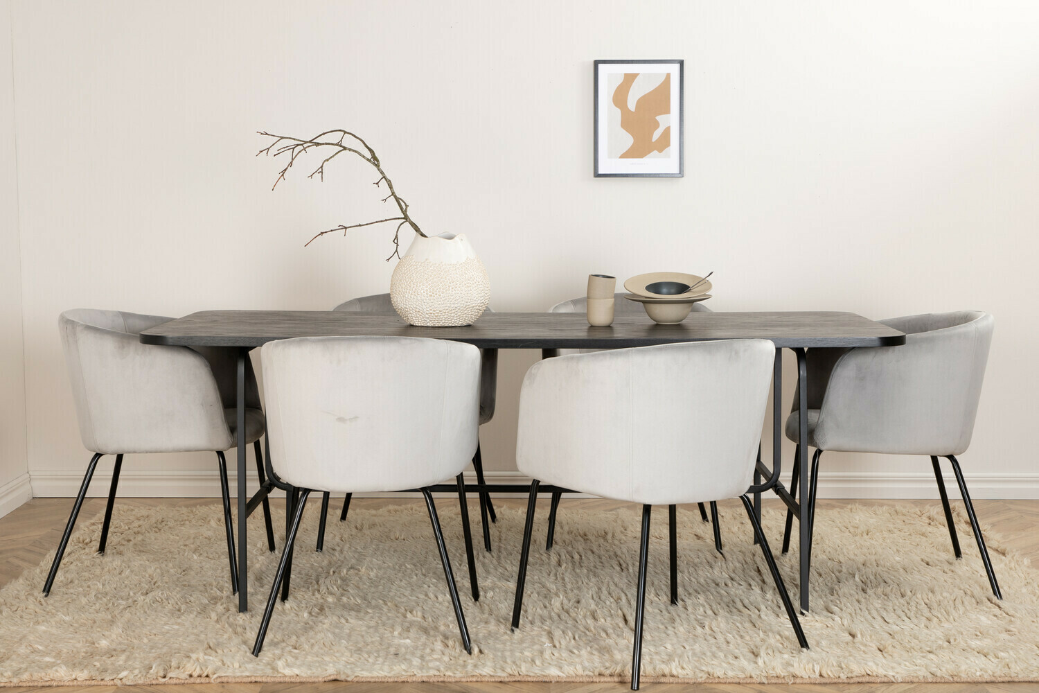 Dining set Dallas 2794 (Grey + Black)