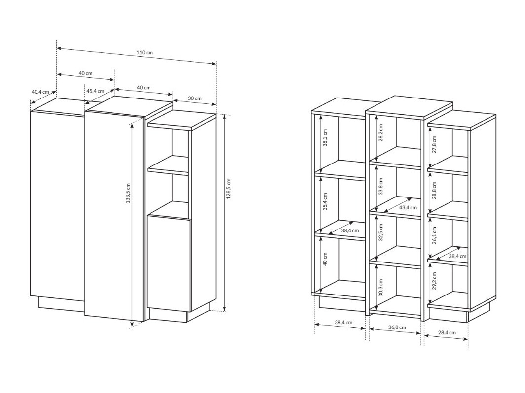 Bookcase Tororli 101